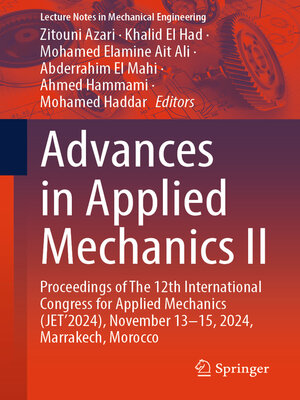 cover image of Advances in Applied Mechanics II